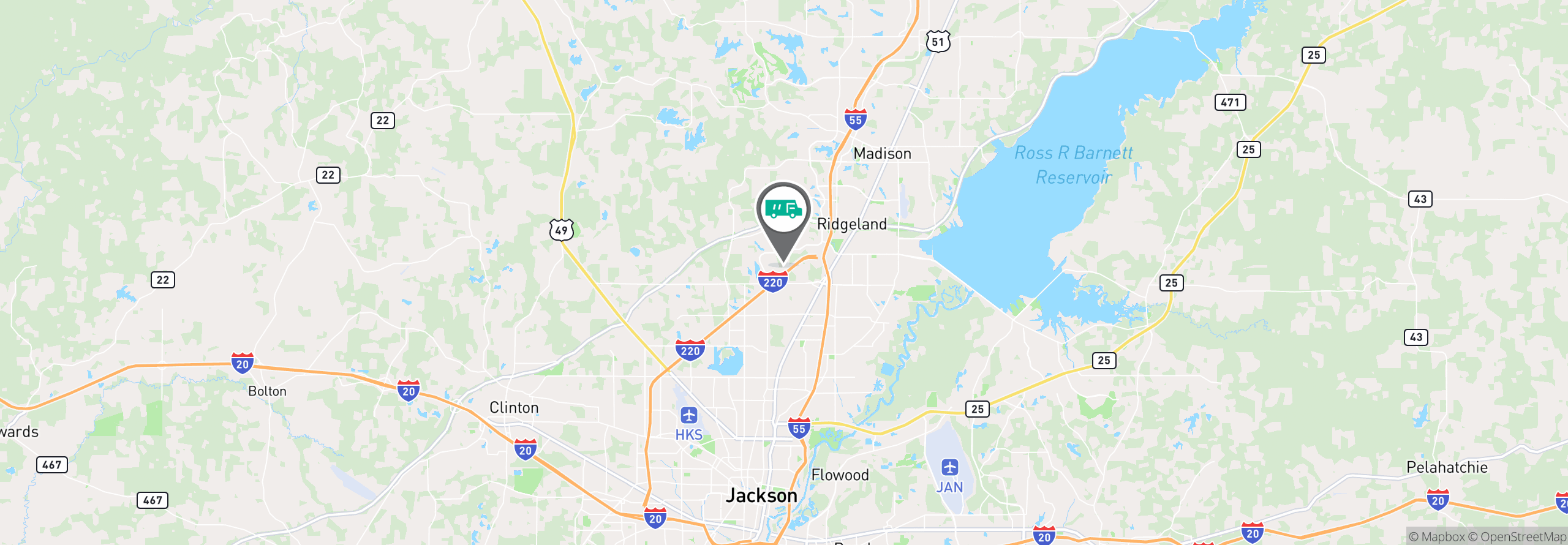 Map Image For jackson ms uniforms