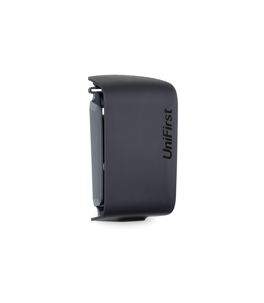Essential Series continuous air freshener dispenser pictured in black with a sleek, modern design