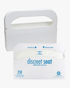 UniFirst's toilet seat cover and dispenser for commercial restrooms