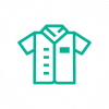 button-down uniform shirt icon